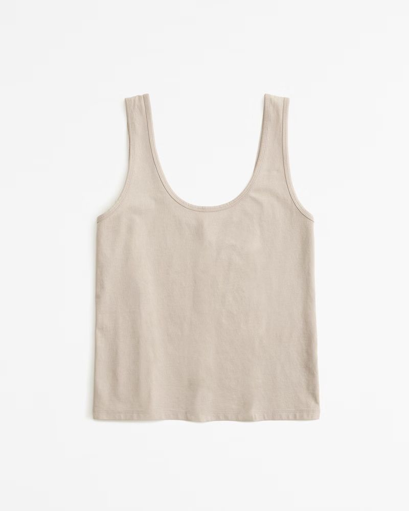 Polished Skimming Scoopneck Tank | Abercrombie & Fitch (US)