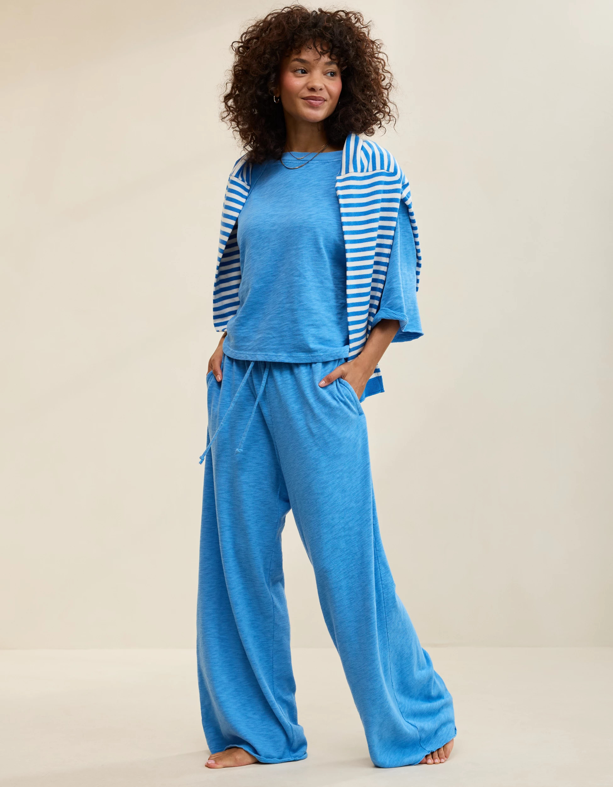 New + Matching Set Aerie It's Casual Knit Slub Trouser | Aerie