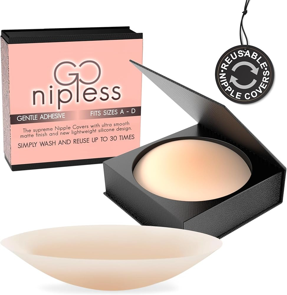 Go Nipless Nipple Covers No Show - Reusable Pasties Nipple Cover - Adhesive Silicone Nipple Pasti... | Amazon (CA)