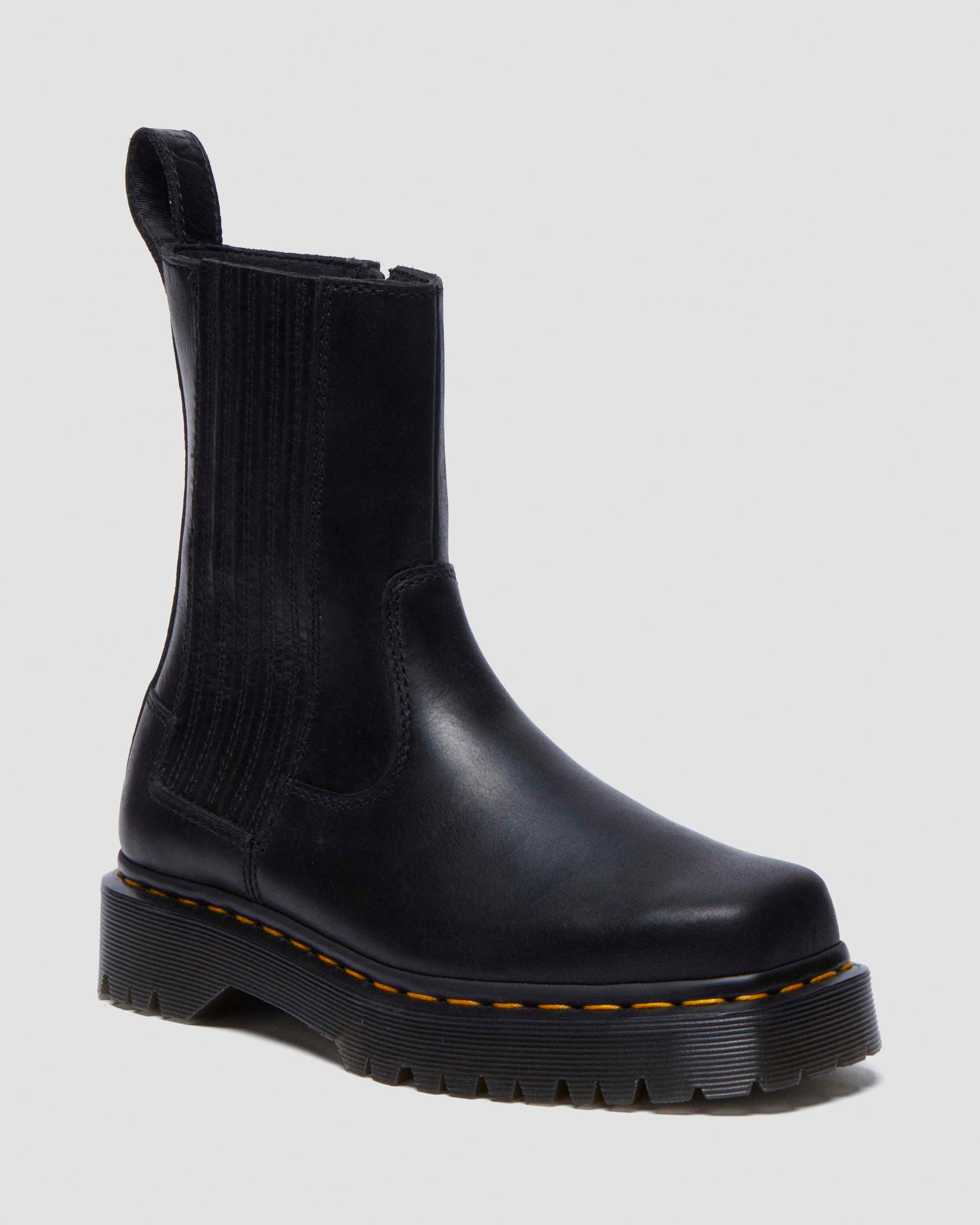 Amaayah Lo Leather Boots in Black | Dr. Martens | Dr. Martens