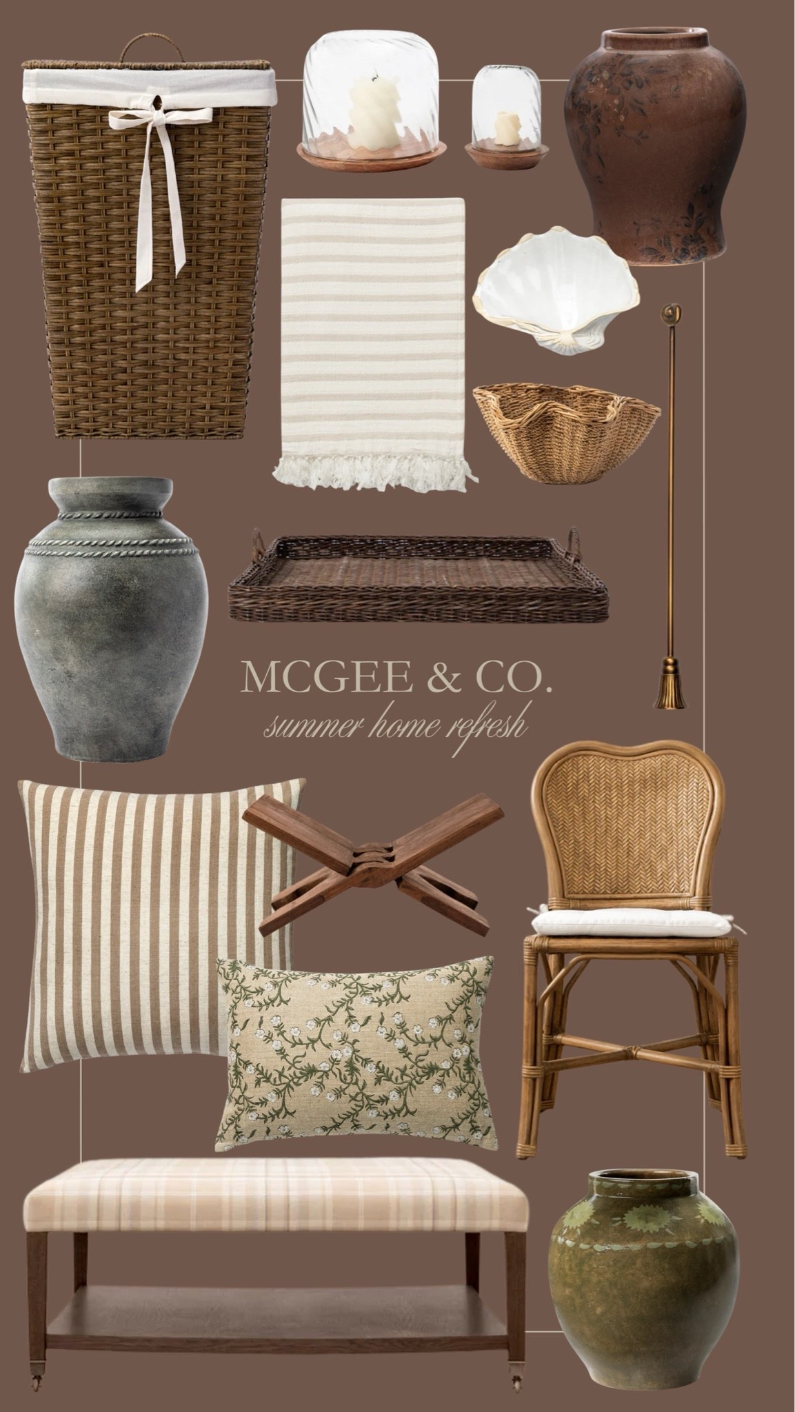 McGee & Co summer home refresh favorites 🖤 Gorgeous moody, neutral home decor finds from Shea McGee for the summer season!