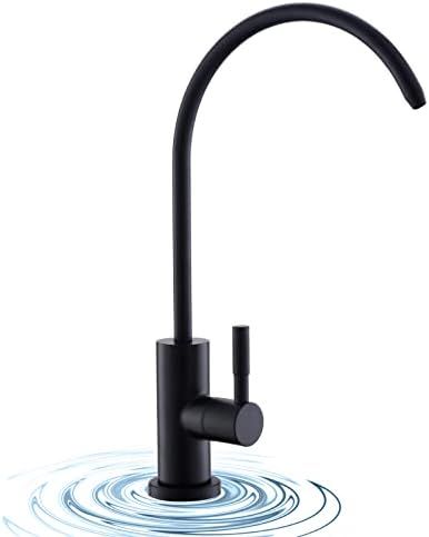 Reverse Osmosis Faucet, WEWE Matte Black Drinking Water Faucet Non Air Gap Stainless Steel Filtered  | Amazon (US)