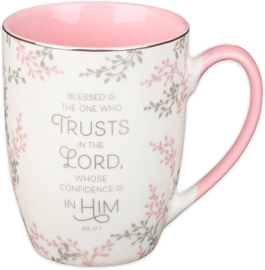 Christian Art Gifts Encouraging Scripture Ceramic Mug for Women: Blessed is the One Who Trusts in... | Amazon (US)