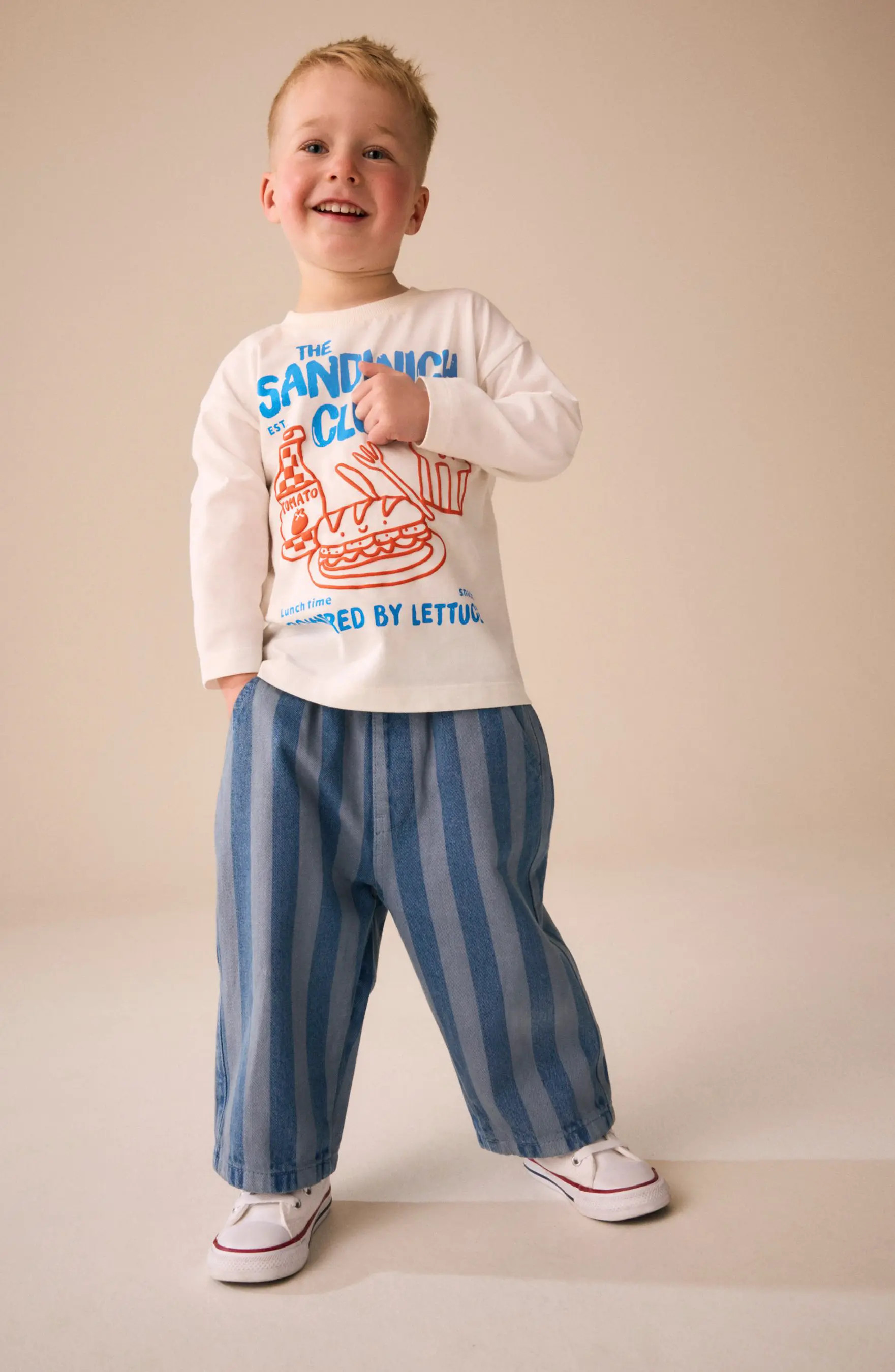 NEXT Kids' Striped Wide Leg Pants (Men) | Nordstrom | Nordstrom
