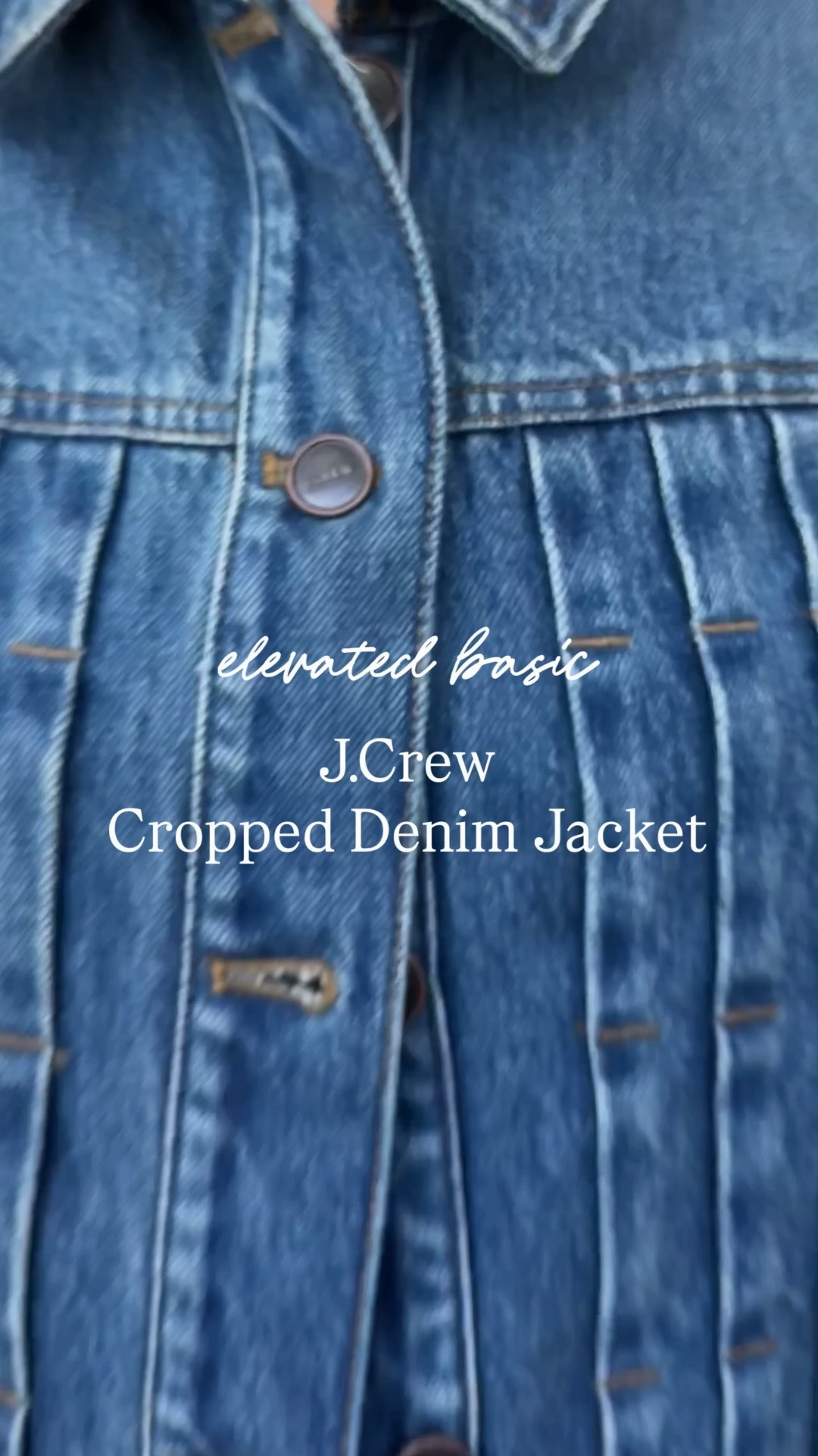 This elevated basic J.Crew pintuck denim jacket is a staple in my spring closet.  Currently 40% off! 💙 Nipa 

#denim #casualchic #fashionover50

#LTKootd #LTKOver40 #LTKSaleAlert