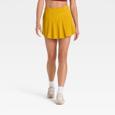 Women's Game Day Drop Waist Skort - JoyLab™ Dark Gold XS | Target