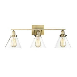 Savoy House Drake 3-Light Bathroom Warm Brass Vanity Light 8-9130-3-322 - The Home Depot | The Home Depot