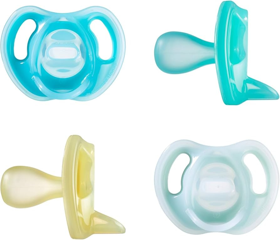 Tommee Tippee Ultra-Light Silicone Pacifier, 6-18 Months, Symmetrical One-Piece Design, BPA-Free ... | Amazon (US)