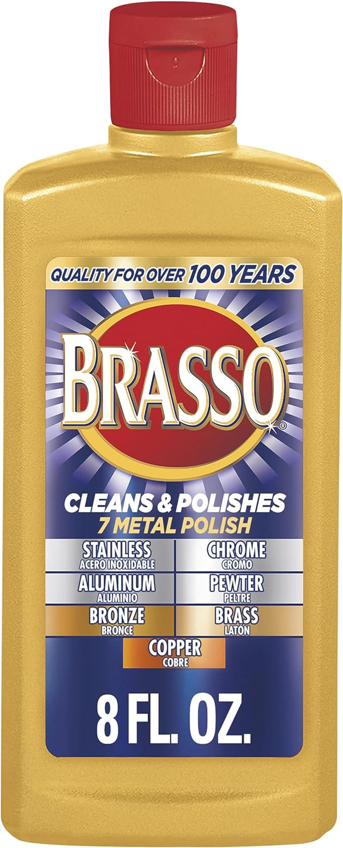 Brasso Multi-Purpose Metal Polish, 8 oz | Amazon (US)