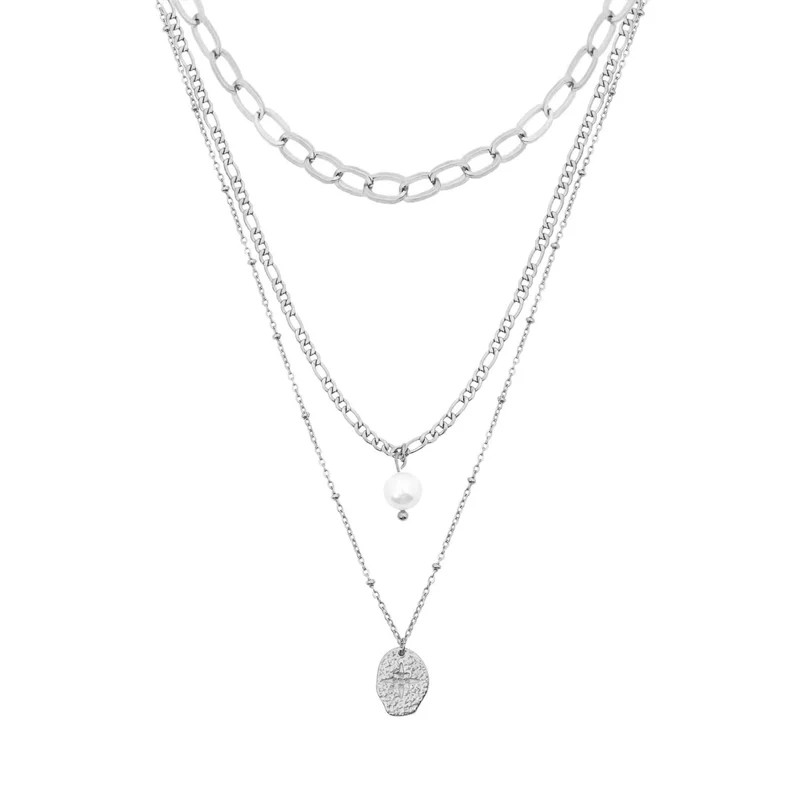 Cascade Pearl Layered Necklace | Bohomoon UK