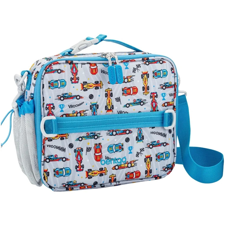 Bentgo Kids Prints Lunch Bag - Double-Insulated, Reusable, for Kids 3+, Adjustable Strap; Holds L... | Walmart (US)