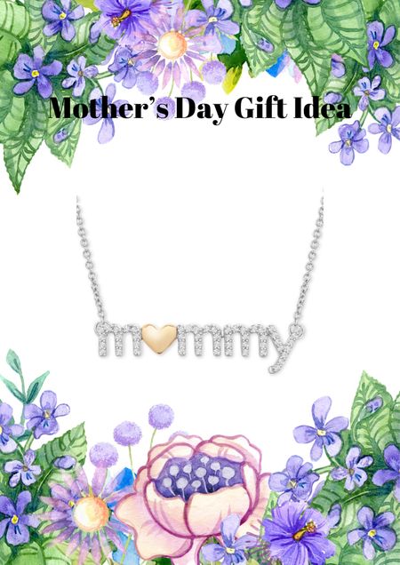 Diamond Mommy Heart Pendant Necklace (1/6 ct. t.w.) in Sterling Silver & 14k Gold-Plate, 18" + 2" extender 

#LTKGiftGuide #LTKSaleAlert #LTKStyleTip