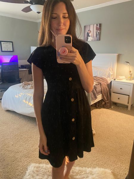 I have this Amazon dress in black and the dark blue - takes 2 minutes to get dressed! It’s on sale now for just over $30 and I know I can adjust for fall with boots and a jacket! 

#LTKsalealert #LTKfindsunder50