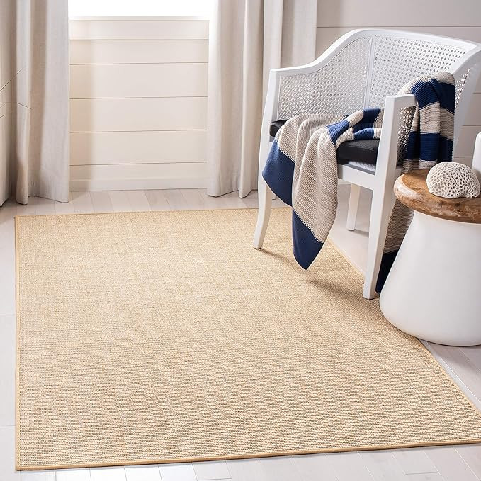 MARTHA STEWART x SAFAVIEH 8' x 10' Ivory MSR9501C Farmhouse Sisal & Jute Area Rug | Amazon (US)