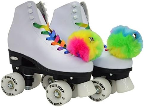 Epic Skates Epic Allure Light-Up Quad Roller Skates, White | Amazon (US)
