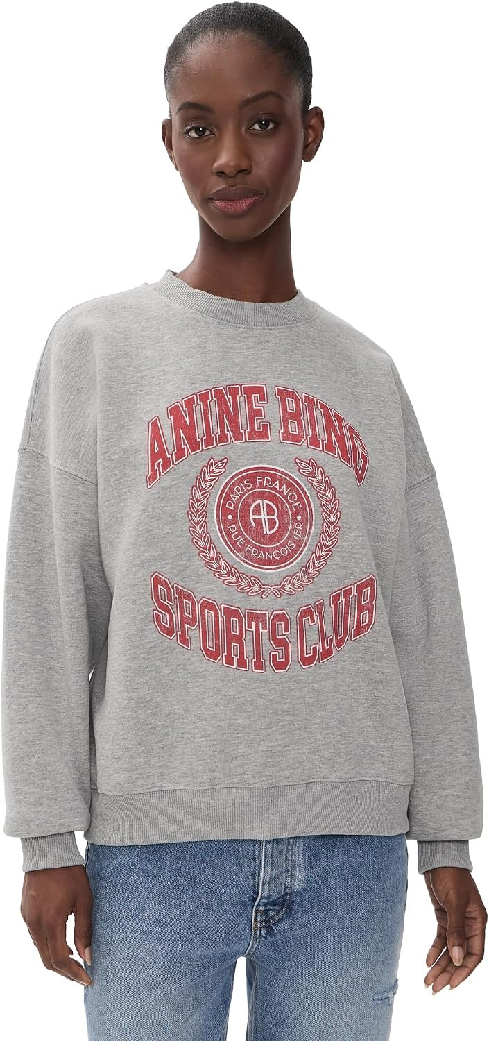 ANINE BING Women's Miles Collegiate Sweatshirt | Amazon (US)