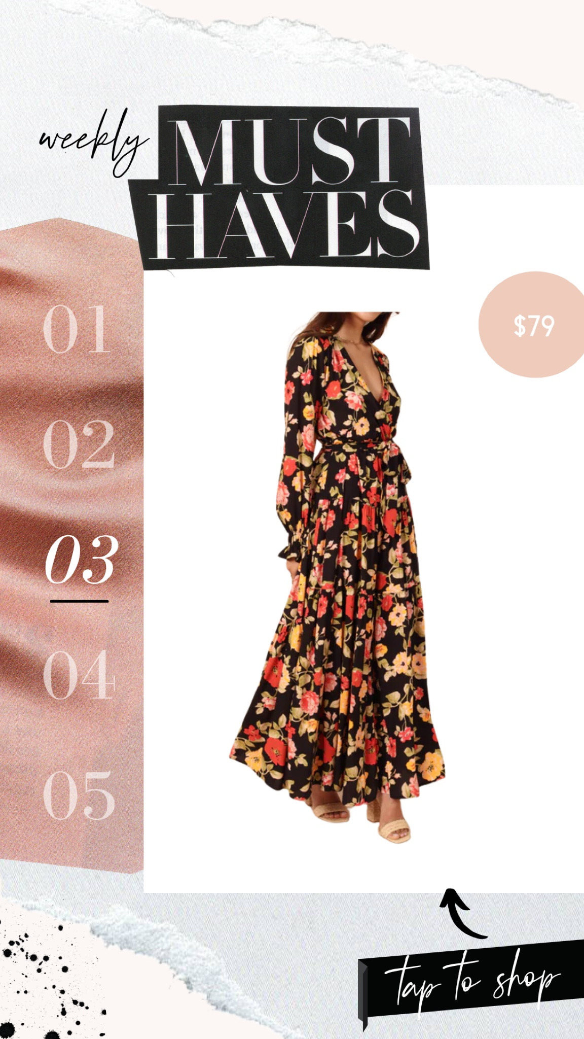 Floral dress: size L