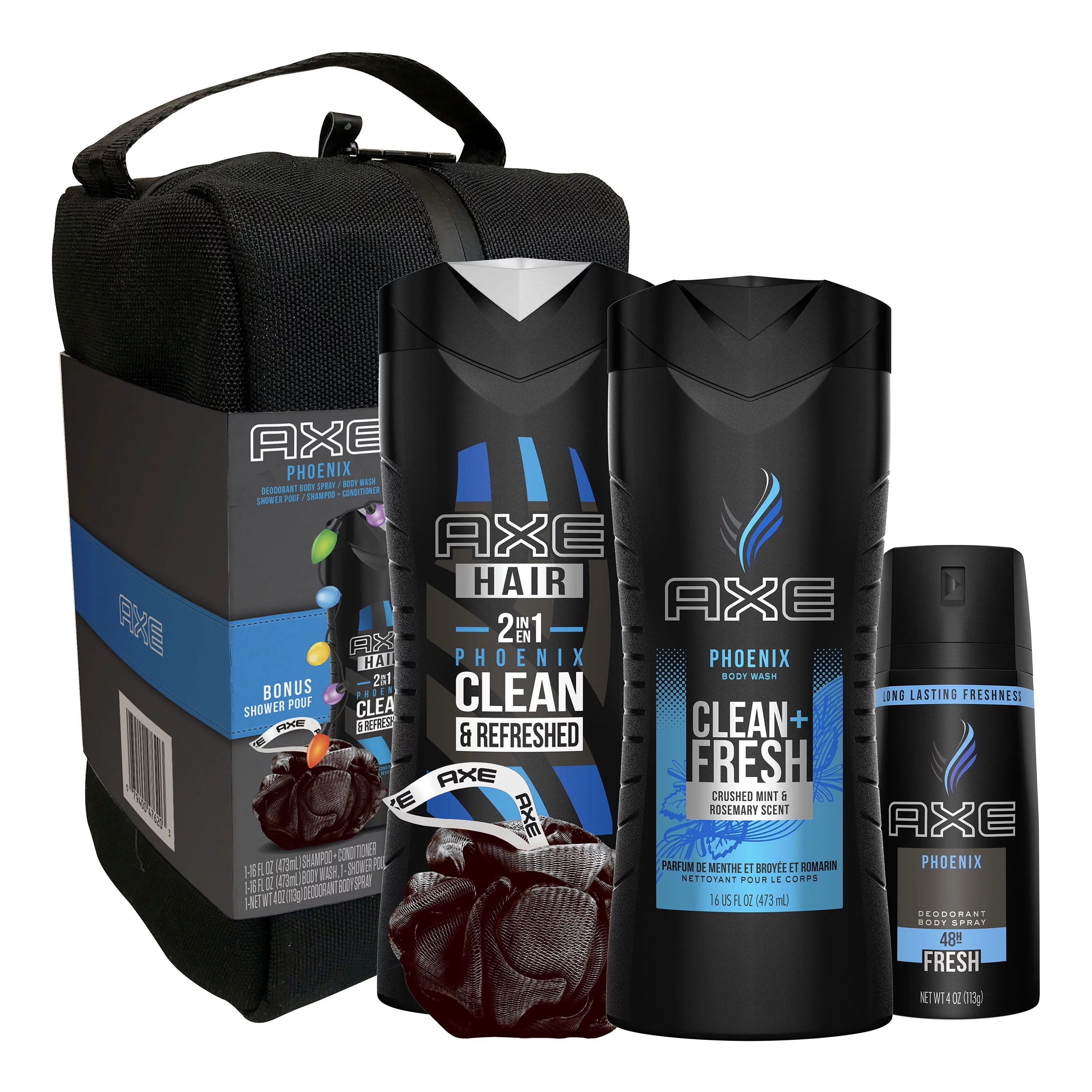 ($18 Value) AXE Phoenix Holiday Gift Set (Deo Body Spray, Body Wash, 2-in-1 Shampoo + Conditioner... | Walmart (US)