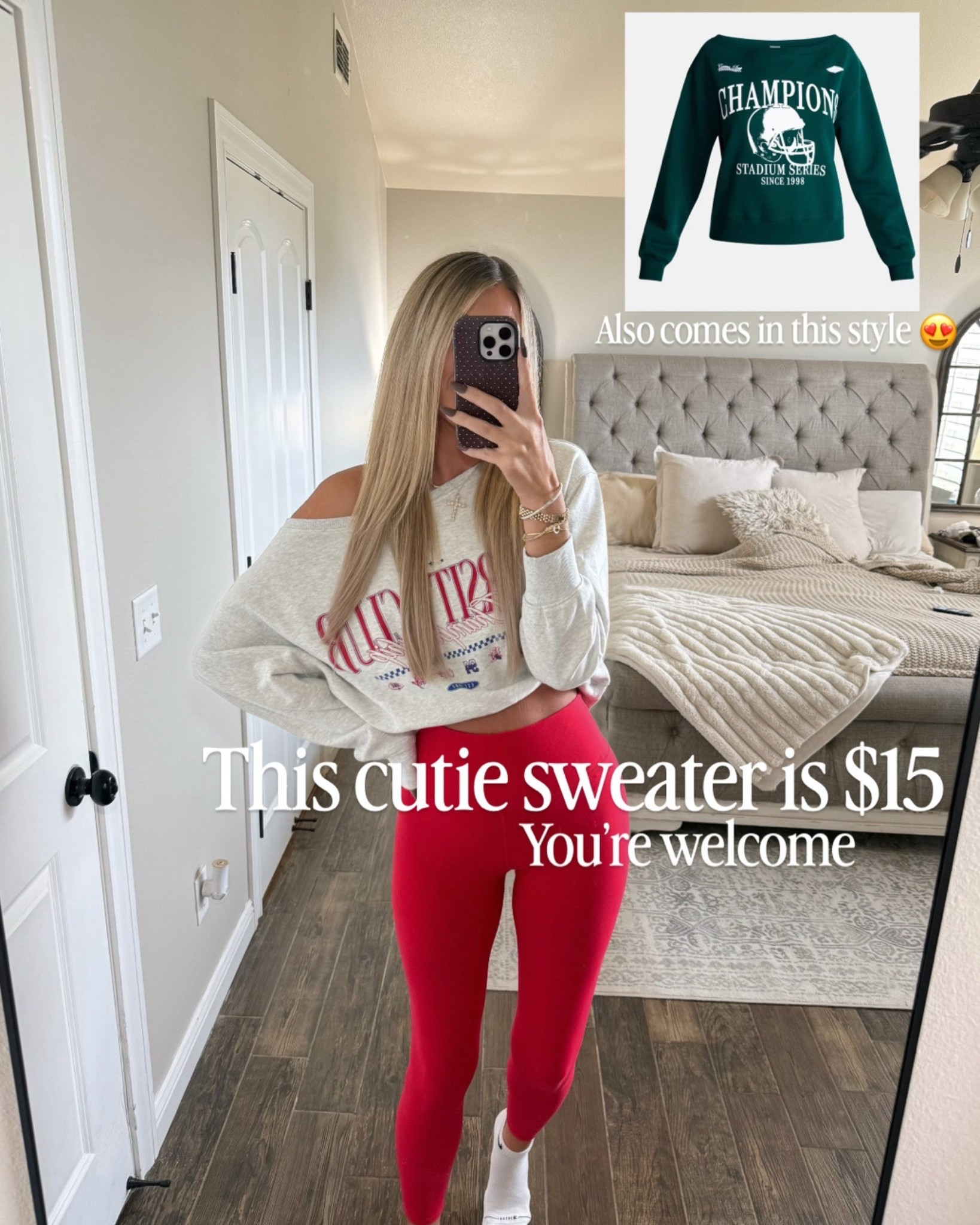 Walmart off the shoulder graphic sweater

#LTKootd #LTKSeasonal #LTKTall