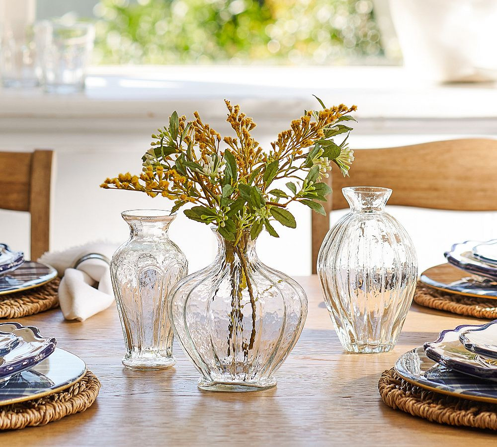 Hammered Glass Vase | Pottery Barn (US)