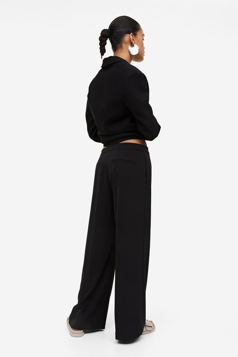 Wijde pantalon - Zwart - DAMES | H&M NL | H&M (DE, AT, CH, NL, FI)