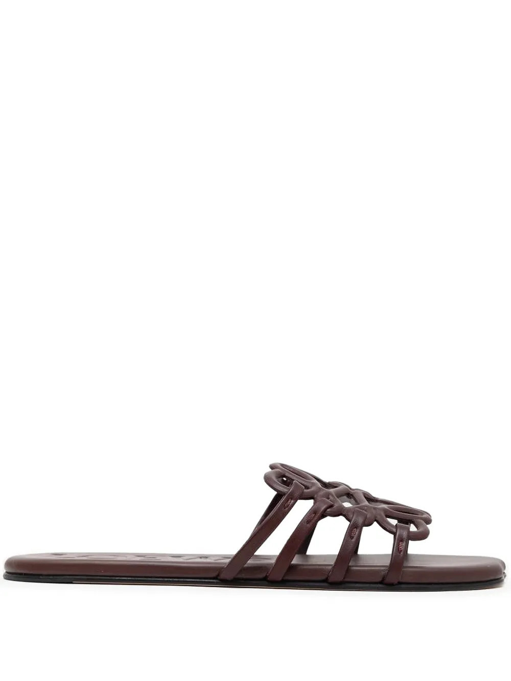 LOEWE cut-out strap sandals - Red | Farfetch Global