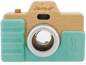 Janod - Early-Learning Camera - Wooden Pretend Play Toy - Sound and Light Effects - Sense Stimula... | Amazon (US)