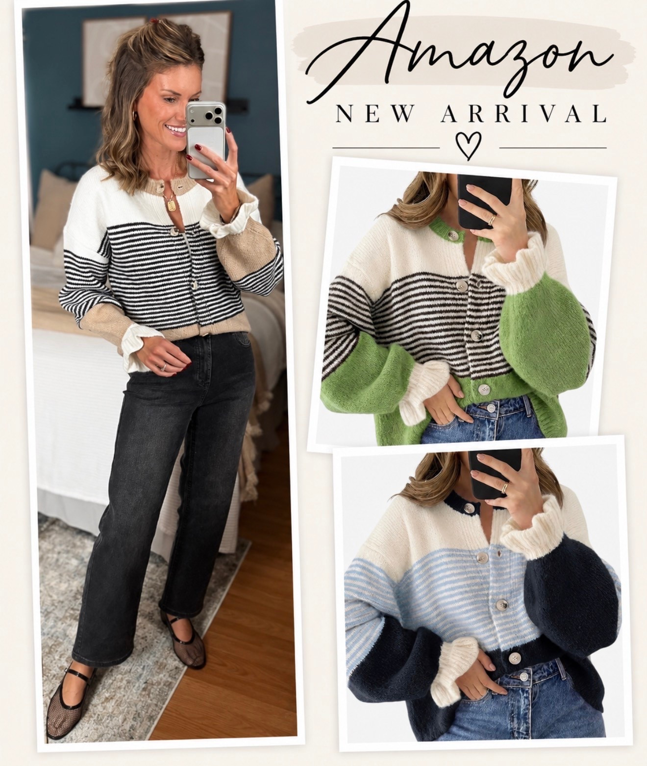 Amazon new release. 
Sweater/ small
Jeans/ 6

#LTKOver40 #LTKSeasonal #LTKootd