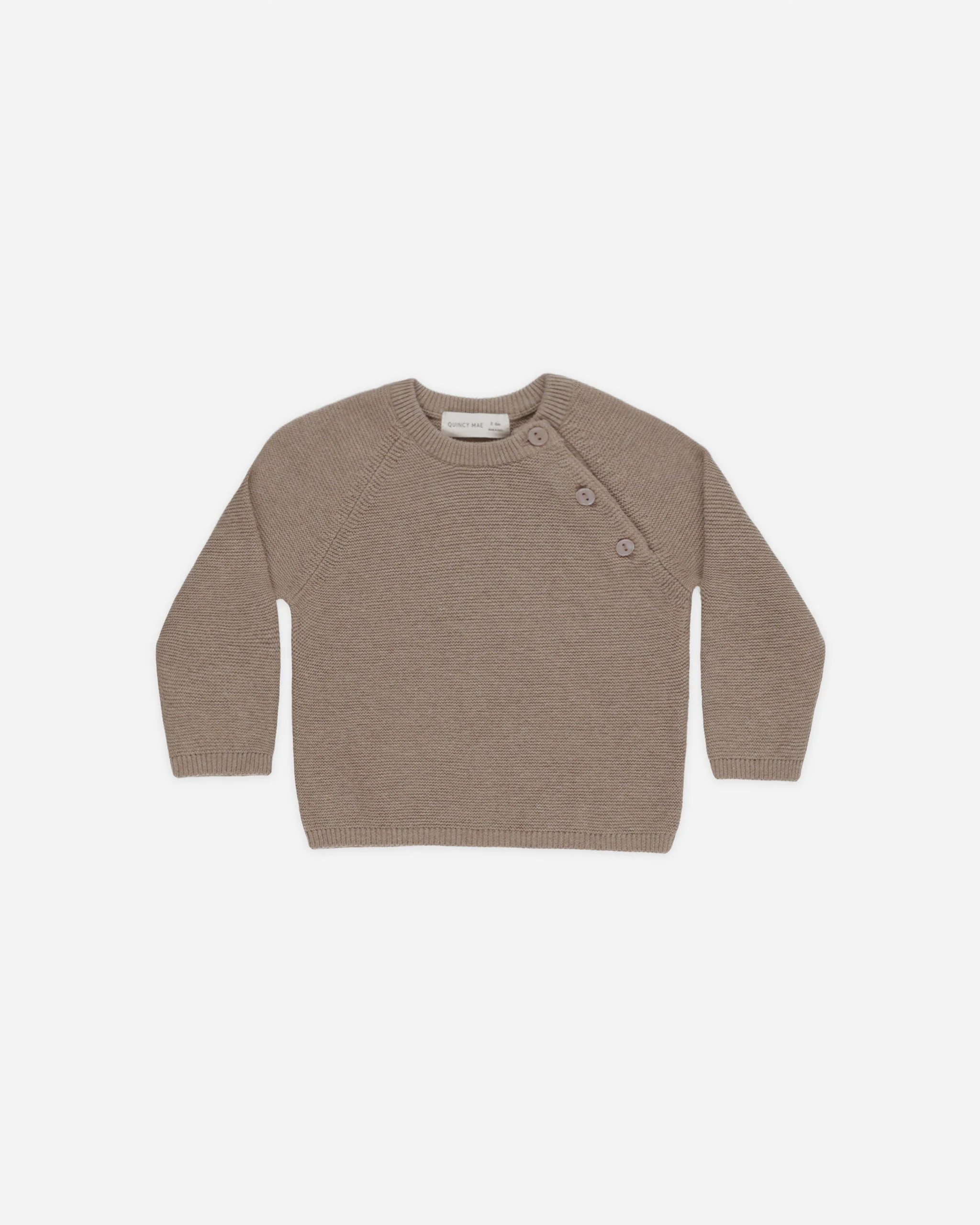 Bailey Knit Sweater || Heathered Mocha | Rylee + Cru