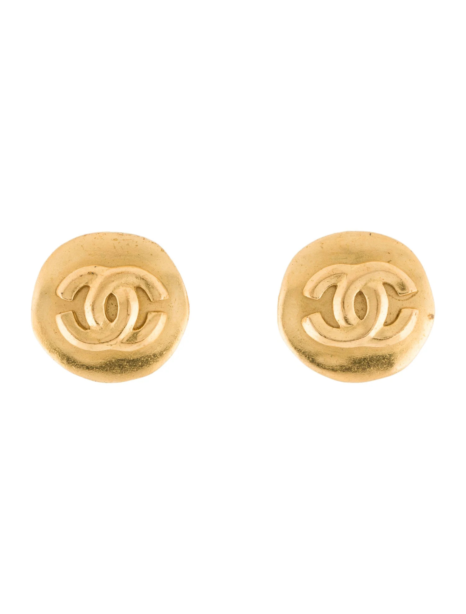 Vintage CC Clip-On Earrings | The RealReal