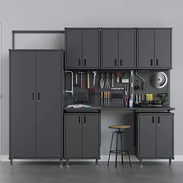 Garage+ 9' Garage Solution with Cabinets | The Container Store