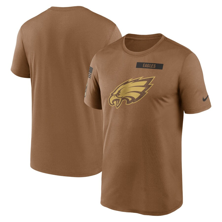 Philadelphia Eagles Nike 2023 Salute To Service Legend Performance T-Shirt - Brown | Fanatics