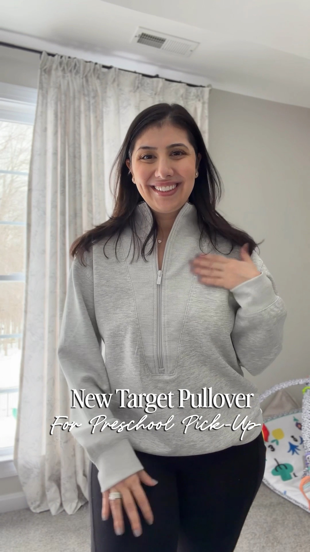 This new pullover feels like I paid 3x the price - you’d never know it’s from Target! I recommend sizing one up. It’s a great option for my nursing mama with the exaggerated zipper. Perfect with jeans or leggings.  

#LTKdayinmylife #LTKmomlife #LTKPetite