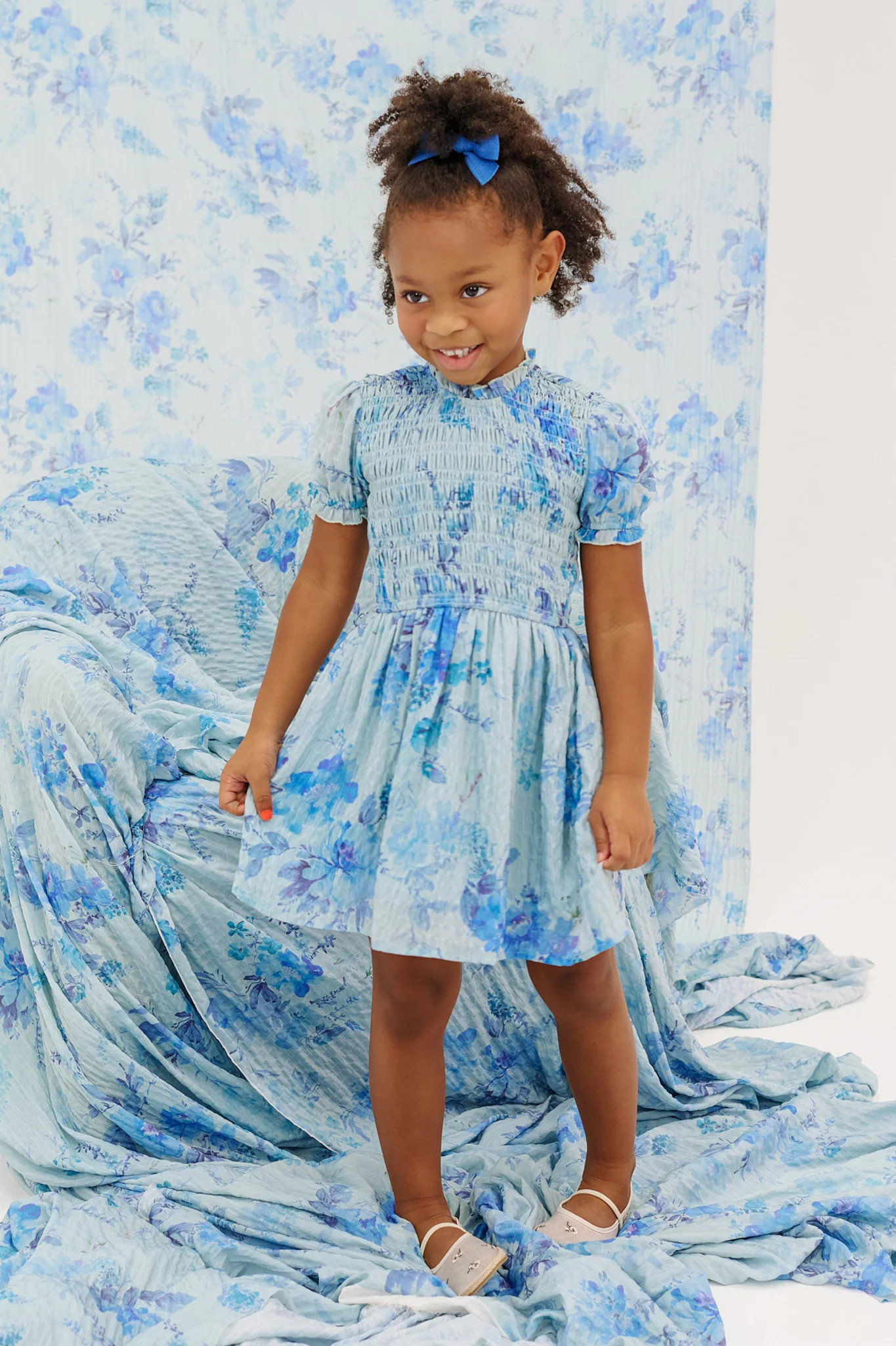 Mini Flynn Dress in Aquarelle Fleur | Ivy City Co