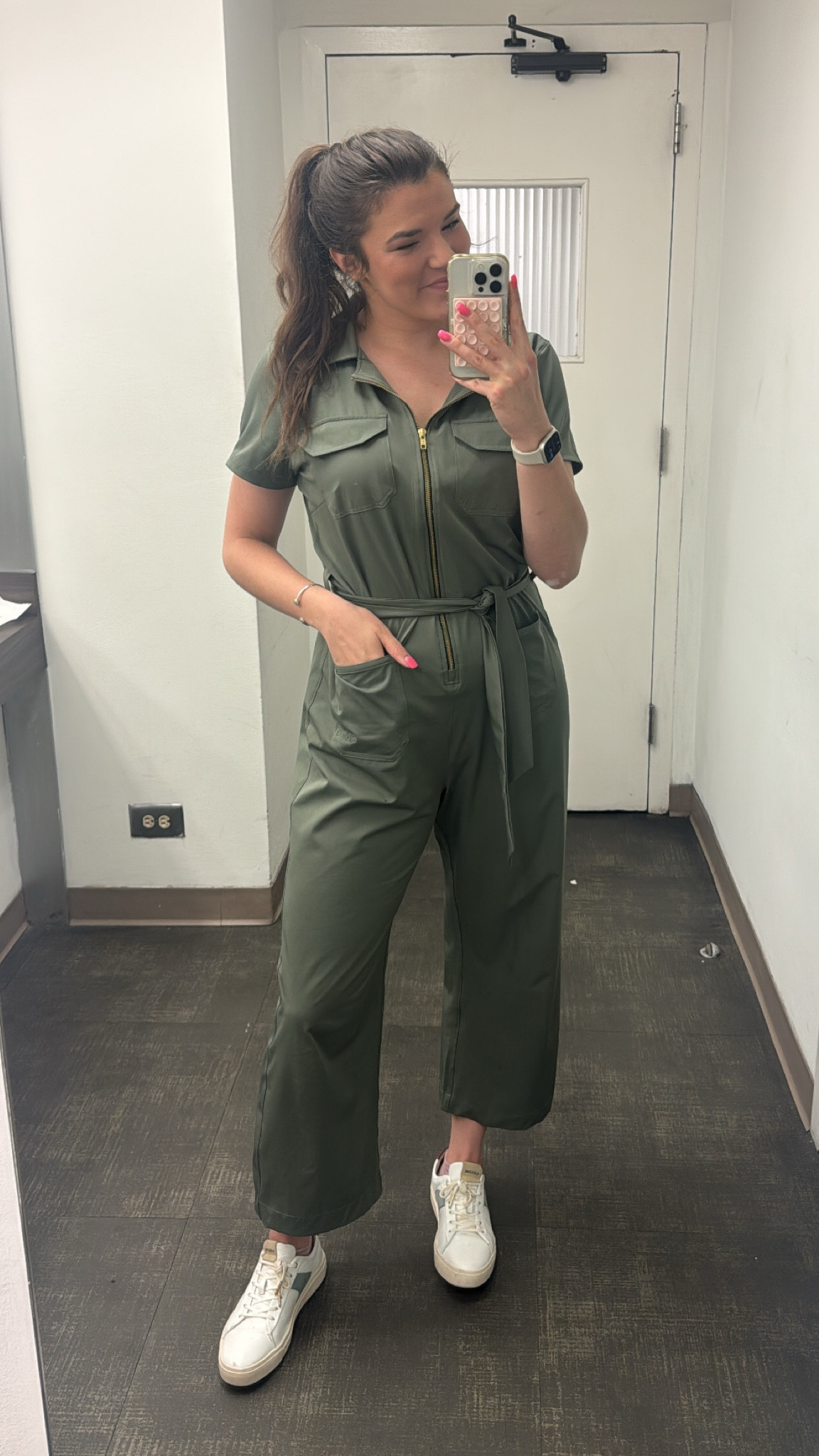 Today’s work ootd - a classic ✨ I wear size L in this jumpsuit & want more colors! Use code RESORT10MADISON for 10% off🫶🏼.#jumpsuit 

#LTKActive #LTKWorkwear