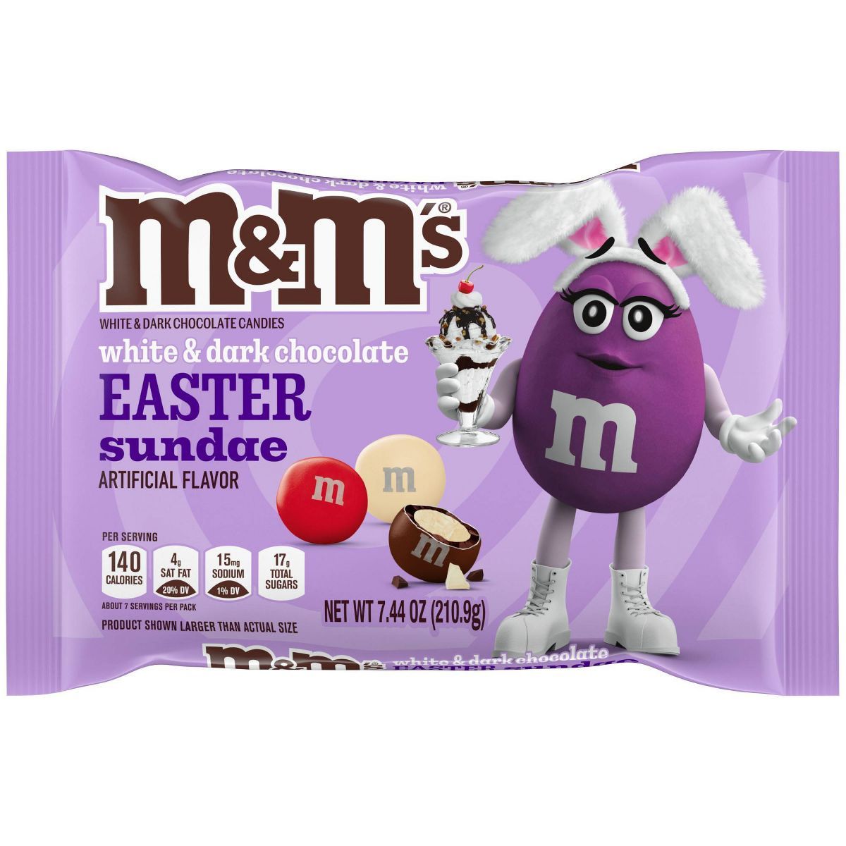 M&M'S Easter Sundae White Chocolate & Dark Chocolate Easter Candy - 7.44oz | Target