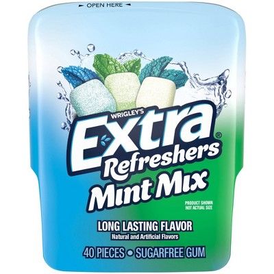 Extra Refreshers Mint Mix Gum 40-Piece Bottle | Target