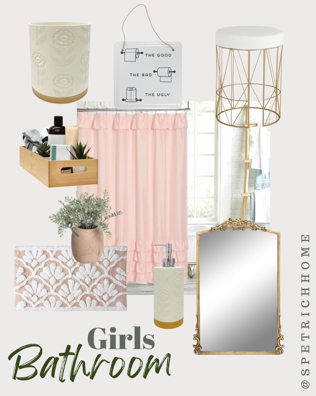 Girls bathroom. Delicate and cute! Perfect for any princess! 

#LTKFamily #LTKHome #LTKKids