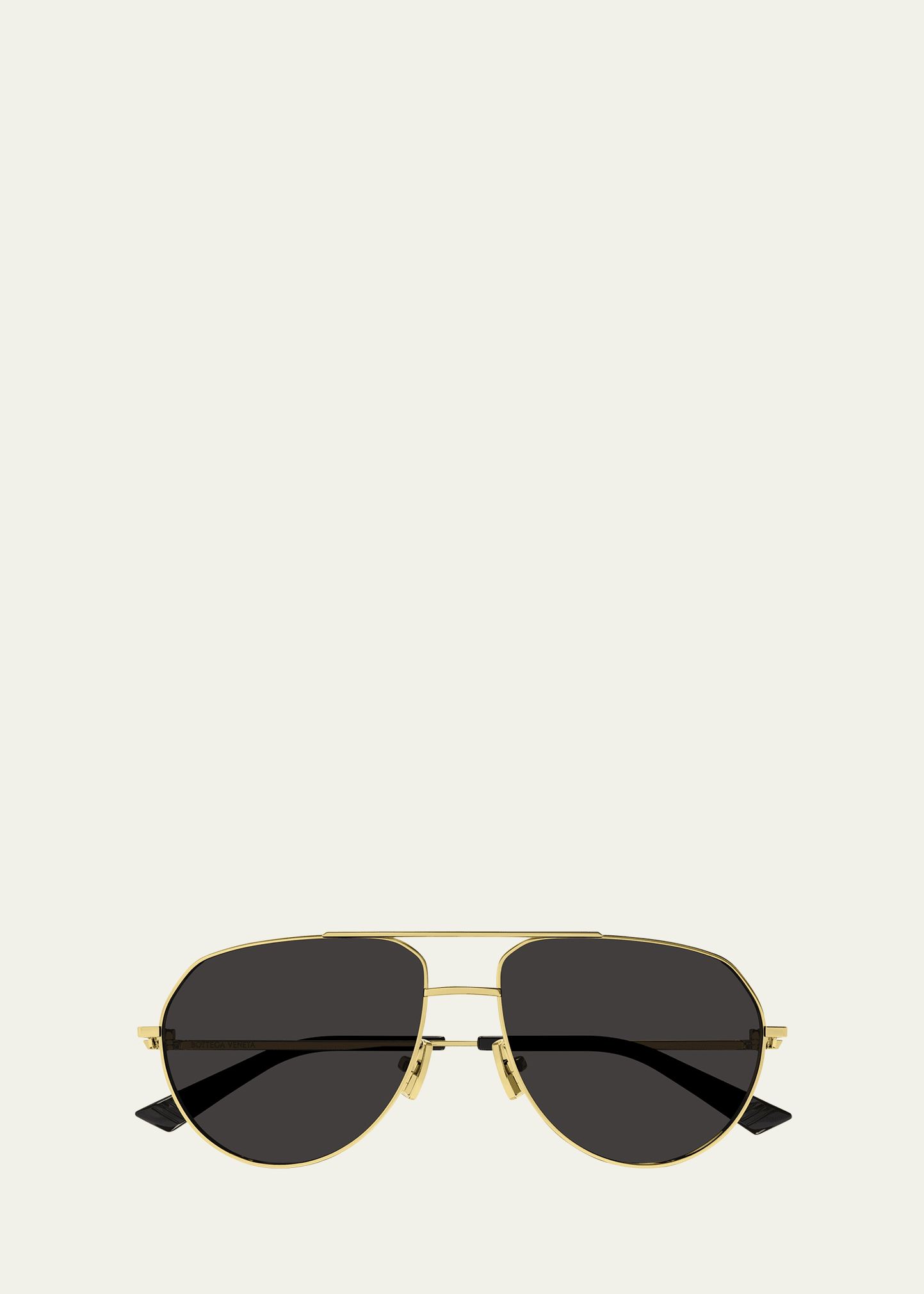 Bottega Veneta Logo Metal Aviator Sunglasses | Bergdorf Goodman
