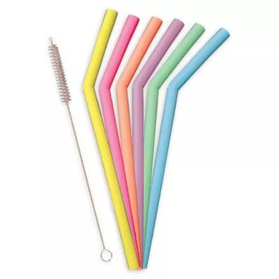 Sili-Wraps 6-Pack Silicone Straws | Bed Bath & Beyond