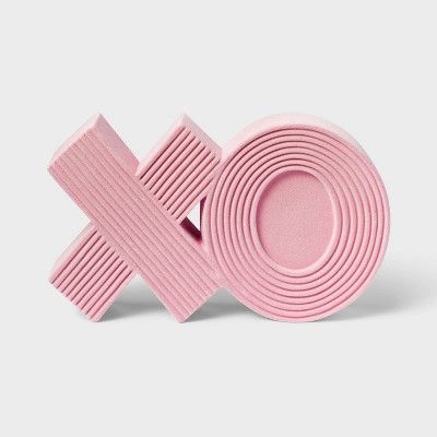Valentine Tabletop Flocked XO Pink - Spritz™ | Target