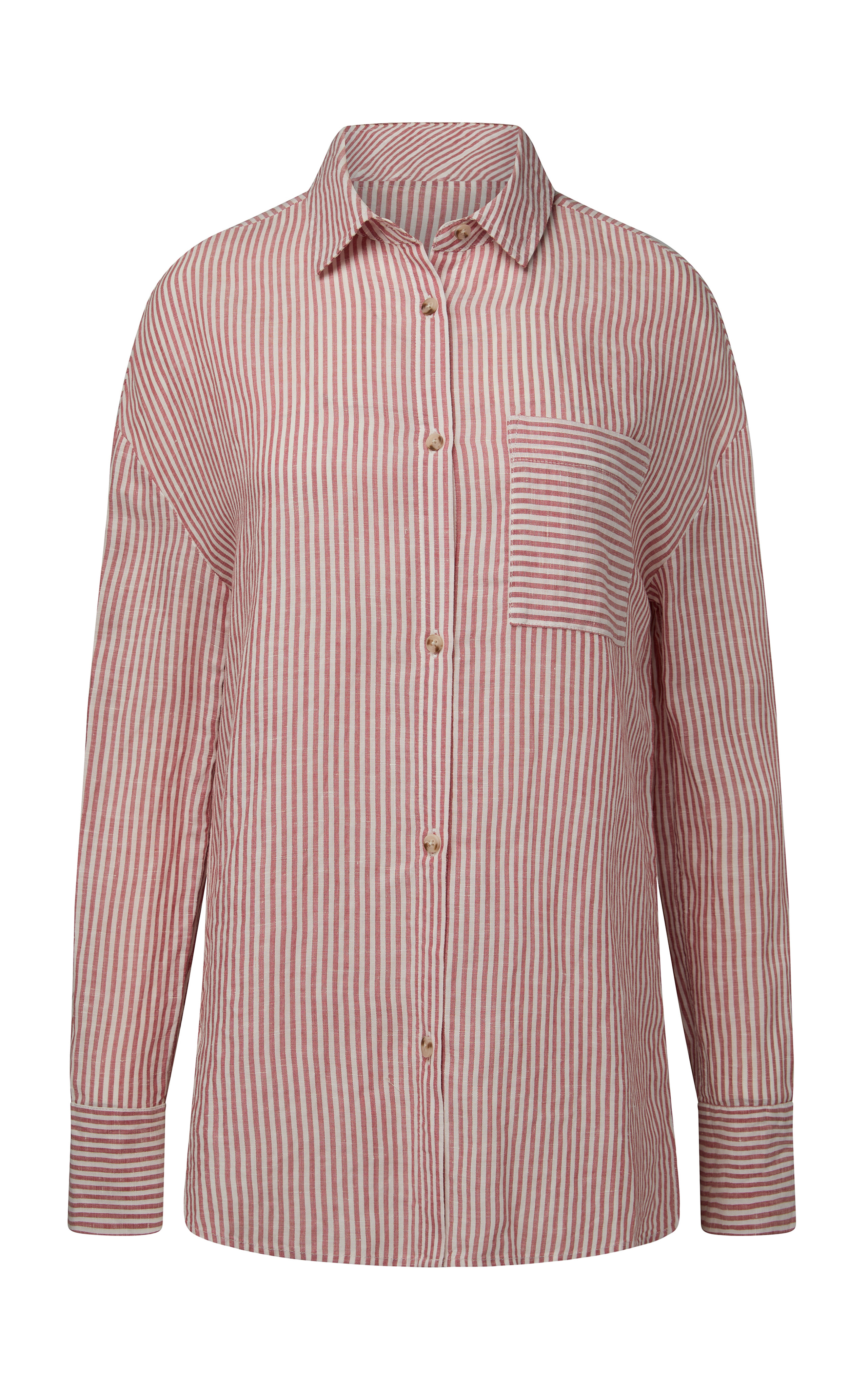 Linen-Blend Boyfriend Shirt | Moda Operandi (Global)