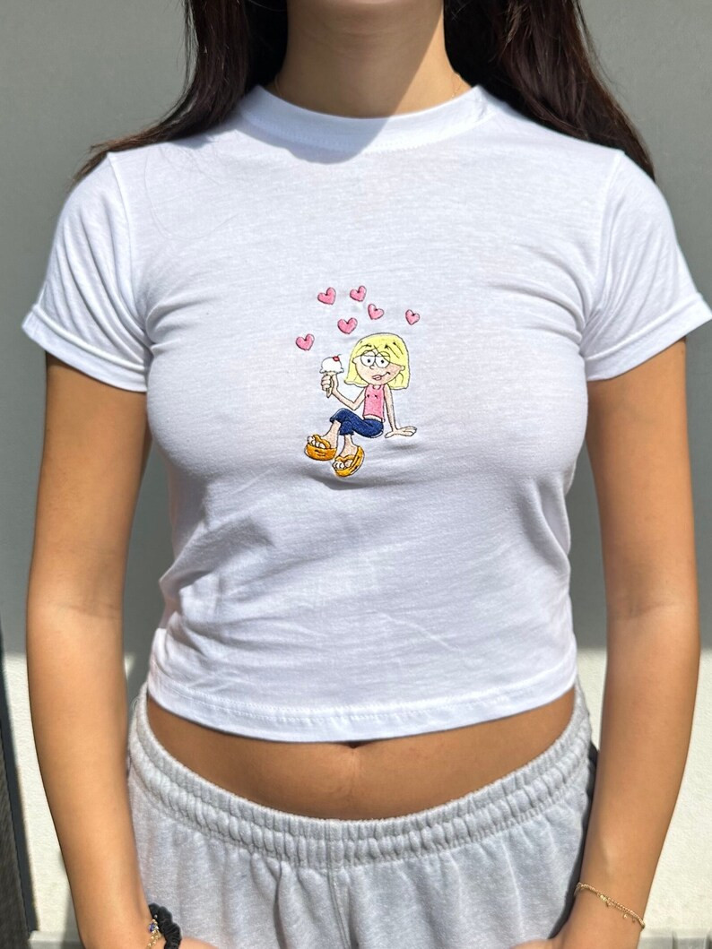 Lizzie Mcguire Tshirt Y2k Style Baby Tee Crop Top 2000s TV Show Disney Channel Nostalgia Cartoon ... | Etsy (US)