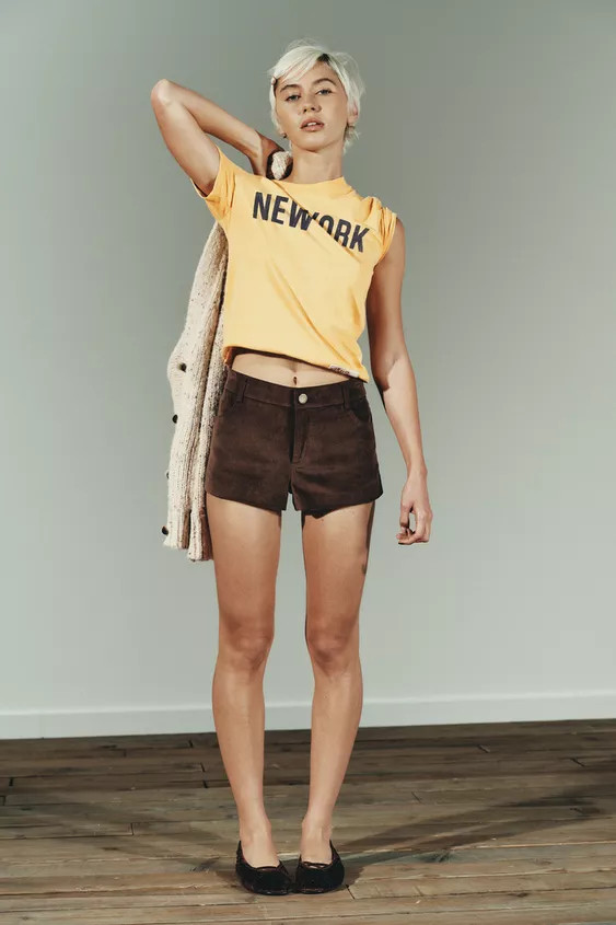 FAUX SUEDE MINI SHORTS | Zara US