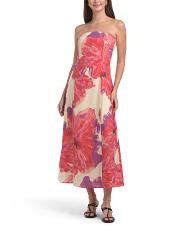 Strapless Printed Maxi Dress | TJ Maxx