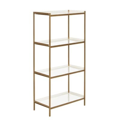 Safavieh Daniella 4 Tier Etagere (White/Brass) Lowes.com | Lowe's