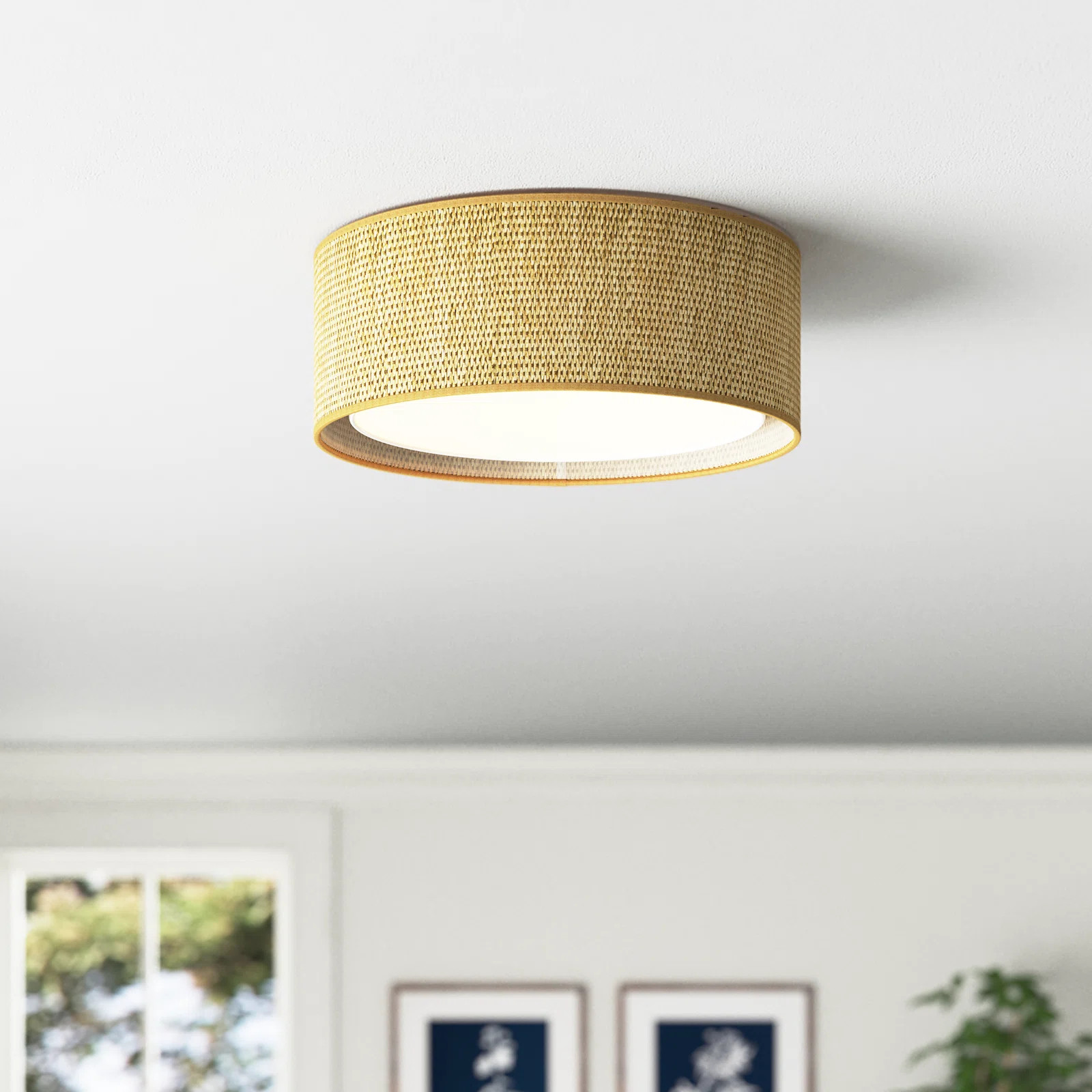 Addae 15.7 in. 3 Light Indoor Flush Mount | Wayfair North America