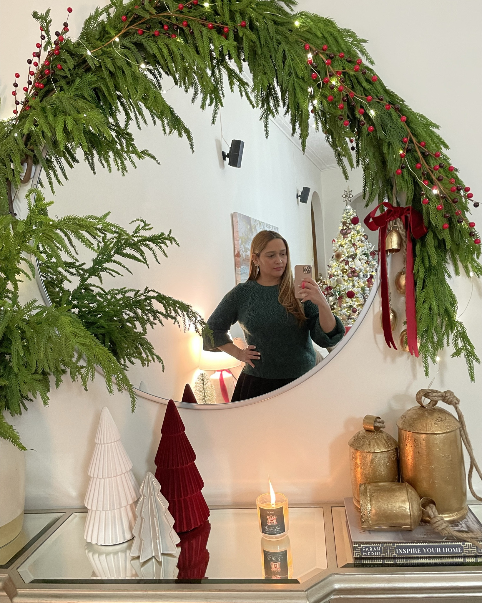 How I decorated my console table for Christmas. 

#LTKHoliday #LTKHome #LTKSeasonal