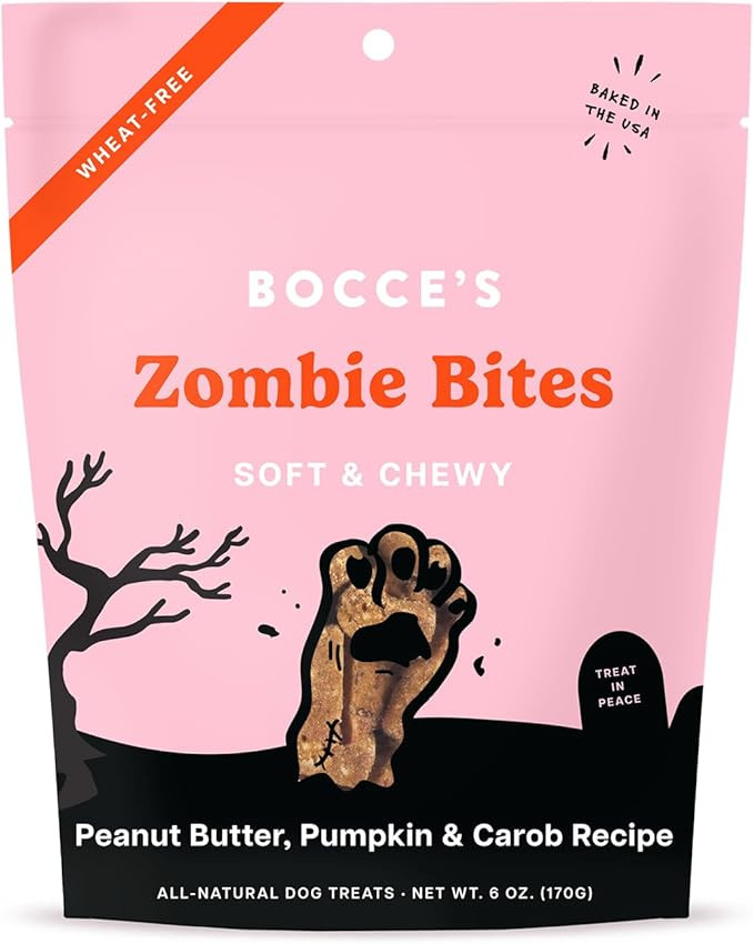Bocce's Bakery All-Natural, Seasonal, Zombie Bites Dog Treats, Wheat-Free, Limited-Ingredient Sof... | Amazon (US)