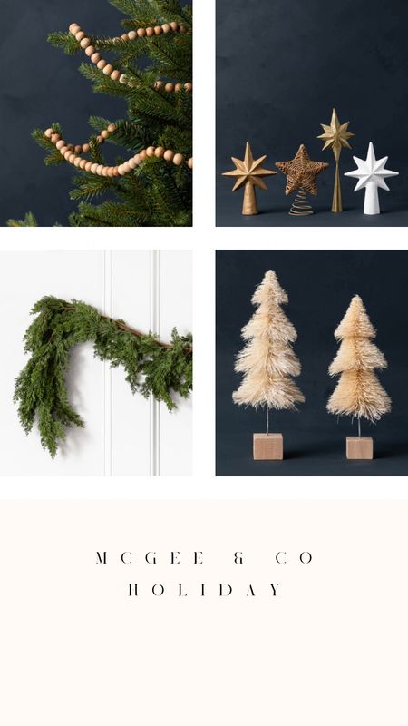 McGee and Co Homiday, garland, bottle tree, star tree topper, wooden beads, ornaments, Christmas tree skirt, Christmas tree 

#LTKSeasonal #LTKsalealert #LTKHoliday